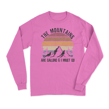 Hiking The Mountains Are Calling Long Sleeve Shirt